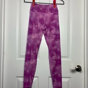 Spiritual Gangster Pink & Purple Tie Dye Leggings Size S